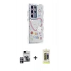 MARSİLYAN™- Galaxy S24 Ultra Kılıf Ahenk Modern Serisi - Siyah Joko Magic 5D Hayalet Cam + PVD Metal Kamera Lens - PE