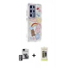 MARSİLYAN™- Galaxy S24 Ultra Kılıf Ahenk Modern Serisi - Siyah Joko Magic 5D Hayalet Cam + PVD Metal Kamera Lens - PE