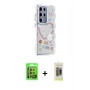MARSİLYAN™- Galaxy S24 Ultra Kılıf Ahenk Modern Serisi - Siyah Joko Magic 5D Hayalet Cam + Raze Metal Kamera Lens - SI