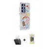 MARSİLYAN™- Galaxy S24 Ultra Kılıf Ahenk Modern Serisi - Siyah Joko Magic 5D Hayalet Cam + Kamera Lens Koruma Cam - SF
