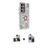 MARSİLYAN™- Galaxy S24 Ultra Kılıf Ahenk Modern Serisi - Siyah Vanessa Magic Hayalet Cam + PVD Metal Kamera Lens - GD