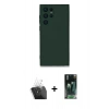 MARSİLYAN™- Galaxy S24 Ultra Kılıf Ahenk Serisi - Şeffaf 360 Full Body Arka Koruyucu + Kamera Lens Koruma Cam - SF