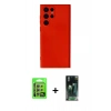 MARSİLYAN™- Galaxy S24 Ultra Kılıf Ahenk Serisi - Siyah 360 Mat Full Body Arka Koruyucu + Raze Metal Kamera Lens - GS
