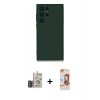 MARSİLYAN™- Galaxy S24 Ultra Kılıf Ahenk Serisi - Siyah AutoKit 5in1 Fiber Polymer Nano Ekran Koruyucu + Bilvis Titan Kamera Lens - DNMR