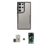 MARSİLYAN™- Galaxy S24 Ultra Kılıf Akış Çizgi Koleksiyonu - Şeffaf 360 Full Body Arka Koruyucu + Bilvis Titan Kamera Lens - GD