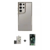 MARSİLYAN™- Galaxy S24 Ultra Kılıf Akış Çizgi Koleksiyonu - Siyah 360 Mat Full Body Arka Koruyucu + Bilvis Titan Kamera Lens - GD