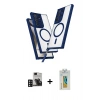 MARSİLYAN™- Galaxy S24 Ultra Kılıf Atlas Doku Koleksiyonu - Siyah Polymer Nano Ekran Koruyucu + PVD Metal Kamera Lens - DNMR