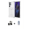 MARSİLYAN™- Galaxy S24 Ultra Kılıf Doruk Klasik Koleksiyonu - Siyah Joko Magic 5D Cam + PVD Metal Kamera Lens - DNMR
