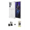 MARSİLYAN™- Galaxy S24 Ultra Kılıf Doruk Klasik Koleksiyonu - Siyah Joko Magic 5D Hayalet Cam + PVD Metal Kamera Lens - SH