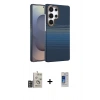 MARSİLYAN™- Galaxy S24 Ultra Kılıf Doruk Serisi - Siyah Durable Full Glue Curved Cam + Bilvis Titan Kamera Lens - DNMR