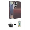MARSİLYAN™- Galaxy S24 Ultra Kılıf Doruk Serisi - Siyah Polymer Nano Ekran Koruyucu + Kamera Lens Koruma Cam - SF