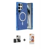 MARSİLYAN™- Galaxy S24 Ultra Kılıf Eksen Çizgi - Siyah AutoKit 5in1 Fiber Polymer Nano Ekran Koruyucu + PVD Metal Kamera Lens - SH