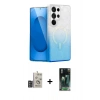 MARSİLYAN™- Galaxy S24 Ultra Kılıf Eksen Minimal Özel Seri - Siyah 360 Mat Full Body Arka Koruyucu + Bilvis Titan Kamera Lens - DNMR