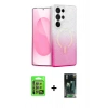 MARSİLYAN™- Galaxy S24 Ultra Kılıf Eksen Minimal Özel Seri - Siyah 360 Mat Full Body Arka Koruyucu + Raze Metal Kamera Lens - GI