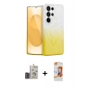 MARSİLYAN™- Galaxy S24 Ultra Kılıf Eksen Minimal Özel Seri - Siyah AutoKit 5in1 Fiber Polymer Nano Ekran Koruyucu + Bilvis Titan Kamera Lens - DNMR