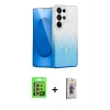MARSİLYAN™- Galaxy S24 Ultra Kılıf Eksen Minimal Özel Seri - Siyah Bilvis 3D Cam Ekran Koruyucu + Raze Metal Kamera Lens - SI