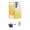 MARSİLYAN™- Galaxy S24 Ultra Kılıf Eksen Minimal Özel Seri - Siyah Joko Magic 5D Cam + Kamera Lens Koruma Cam - SF