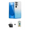 MARSİLYAN™- Galaxy S24 Ultra Kılıf Eksen Minimal Özel Seri - Siyah Polymer Nano Ekran Koruyucu + Kamera Lens Koruma Cam - SF