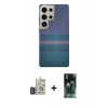 MARSİLYAN™- Galaxy S24 Ultra Kılıf Eksen Prime - Şeffaf 360 Full Body Arka Koruyucu + Bilvis Titan Kamera Lens - DNMR