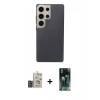 MARSİLYAN™- Galaxy S24 Ultra Kılıf Eksen Prime - Şeffaf 360 Full Body Arka Koruyucu + Bilvis Titan Kamera Lens - DNMR