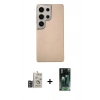 MARSİLYAN™- Galaxy S24 Ultra Kılıf Eksen Prime - Şeffaf 360 Full Body Arka Koruyucu + Bilvis Titan Kamera Lens - DNMR