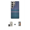 MARSİLYAN™- Galaxy S24 Ultra Kılıf Eksen Prime - Siyah AutoKit 5in1 Fiber Hayalet Polymer Nano Ekran Koruyucu + Bilvis Titan Kamera Lens - SH