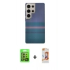 MARSİLYAN™- Galaxy S24 Ultra Kılıf Eksen Prime - Siyah AutoKit 5in1 Fiber Polymer Nano Ekran Koruyucu + Raze Metal Kamera Lens - SI