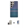 MARSİLYAN™- Galaxy S24 Ultra Kılıf Eksen Prime - Siyah Durable Full Glue Curved Cam + Bilvis Titan Kamera Lens - GD