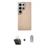 MARSİLYAN™- Galaxy S24 Ultra Kılıf Eksen Prime - Siyah Joko Magic 5D Cam + Kamera Lens Koruma Cam - SF