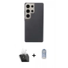 MARSİLYAN™- Galaxy S24 Ultra Kılıf Eksen Prime - Siyah Joko Magic 5D Cam + Kamera Lens Koruma Cam - SF