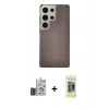 MARSİLYAN™- Galaxy S24 Ultra Kılıf Eksen Prime - Siyah Joko Magic 5D Hayalet Cam + Bilvis Titan Kamera Lens - DNMR