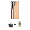 MARSİLYAN™- Galaxy S24 Ultra Kılıf Eksen Prime - Siyah Joko Magic 5D Hayalet Cam + Kamera Lens Koruma Cam - SF