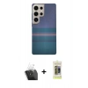 MARSİLYAN™- Galaxy S24 Ultra Kılıf Eksen Prime - Siyah Joko Magic 5D Hayalet Cam + Kamera Lens Koruma Cam - SF