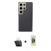 MARSİLYAN™- Galaxy S24 Ultra Kılıf Eksen Prime - Siyah Joko Magic 5D Hayalet Cam + Kamera Lens Koruma Cam - SF