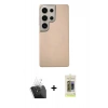 MARSİLYAN™- Galaxy S24 Ultra Kılıf Eksen Prime - Siyah Joko Magic 5D Hayalet Cam + Kamera Lens Koruma Cam - SF