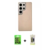 MARSİLYAN™- Galaxy S24 Ultra Kılıf Eksen Prime - Siyah Joko Magic 5D Hayalet Cam + Raze Metal Kamera Lens - SH