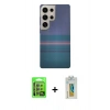 MARSİLYAN™- Galaxy S24 Ultra Kılıf Eksen Prime - Siyah Polymer Nano Ekran Koruyucu + Raze Metal Kamera Lens - GI