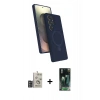 MARSİLYAN™- Galaxy S24 Ultra Kılıf İz Işık Koleksiyonu - Siyah 360 Mat Full Body Arka Koruyucu + Bilvis Titan Kamera Lens - DNMR