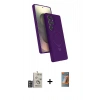 MARSİLYAN™- Galaxy S24 Ultra Kılıf İz Işık Koleksiyonu - Siyah AutoKit 5in1 Fiber Hayalet Polymer Nano Ekran Koruyucu + Bilvis Titan Kamera Lens - DNMR
