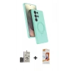 MARSİLYAN™- Galaxy S24 Ultra Kılıf İz Işık Koleksiyonu - Siyah AutoKit 5in1 Fiber Polymer Nano Ekran Koruyucu + Bilvis Titan Kamera Lens - GD