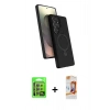 MARSİLYAN™- Galaxy S24 Ultra Kılıf İz Işık Koleksiyonu - Siyah AutoKit 5in1 Fiber Polymer Nano Ekran Koruyucu + Raze Metal Kamera Lens - GI