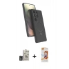 MARSİLYAN™- Galaxy S24 Ultra Kılıf İz Işık Koleksiyonu - Siyah AutoKit 5in1 Fiber Polymer Nano Ekran Koruyucu + Bilvis Titan Kamera Lens - GD