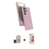 MARSİLYAN™- Galaxy S24 Ultra Kılıf İz Işık Koleksiyonu - Siyah AutoKit 5in1 Fiber Polymer Nano Ekran Koruyucu + Bilvis Titan Kamera Lens - SH