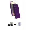 MARSİLYAN™- Galaxy S24 Ultra Kılıf İz Işık Koleksiyonu - Siyah Durable Full Glue Curved Cam + PVD Metal Kamera Lens - DNMR