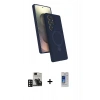 MARSİLYAN™- Galaxy S24 Ultra Kılıf İz Işık Koleksiyonu - Siyah Durable Full Glue Curved Cam + PVD Metal Kamera Lens - DNMR