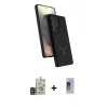 MARSİLYAN™- Galaxy S24 Ultra Kılıf İz Işık Koleksiyonu - Siyah Durable Full Glue Curved Cam + Bilvis Titan Kamera Lens - GD