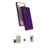 MARSİLYAN™- Galaxy S24 Ultra Kılıf İz Işık Koleksiyonu - Siyah Durable Full Glue Curved Hayalet Cam + Bilvis Titan Kamera Lens - DNMR