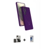 MARSİLYAN™- Galaxy S24 Ultra Kılıf İz Işık Koleksiyonu - Siyah Durable Full Glue Curved Hayalet Cam + PVD Metal Kamera Lens - GD