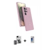 MARSİLYAN™- Galaxy S24 Ultra Kılıf İz Işık Koleksiyonu - Siyah Durable Full Glue Curved Hayalet Cam + PVD Metal Kamera Lens - PE
