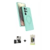 MARSİLYAN™- Galaxy S24 Ultra Kılıf İz Işık Koleksiyonu - Siyah Joko Magic 5D Hayalet Cam + PVD Metal Kamera Lens - DNMR